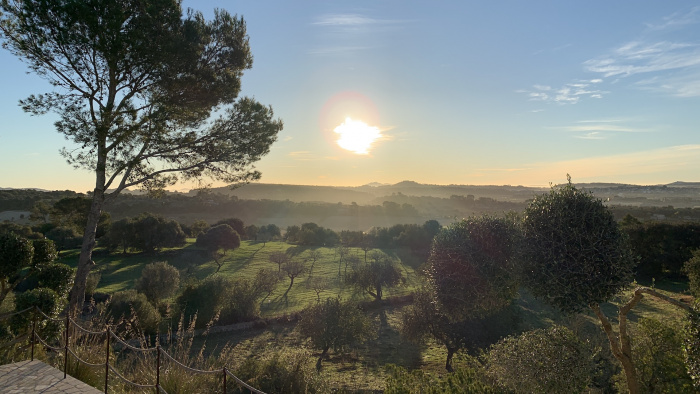 Montuïri - Blick von Finca Las Higueras: Sonnenaufgang