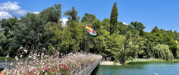 Brücke auf die Mainau
